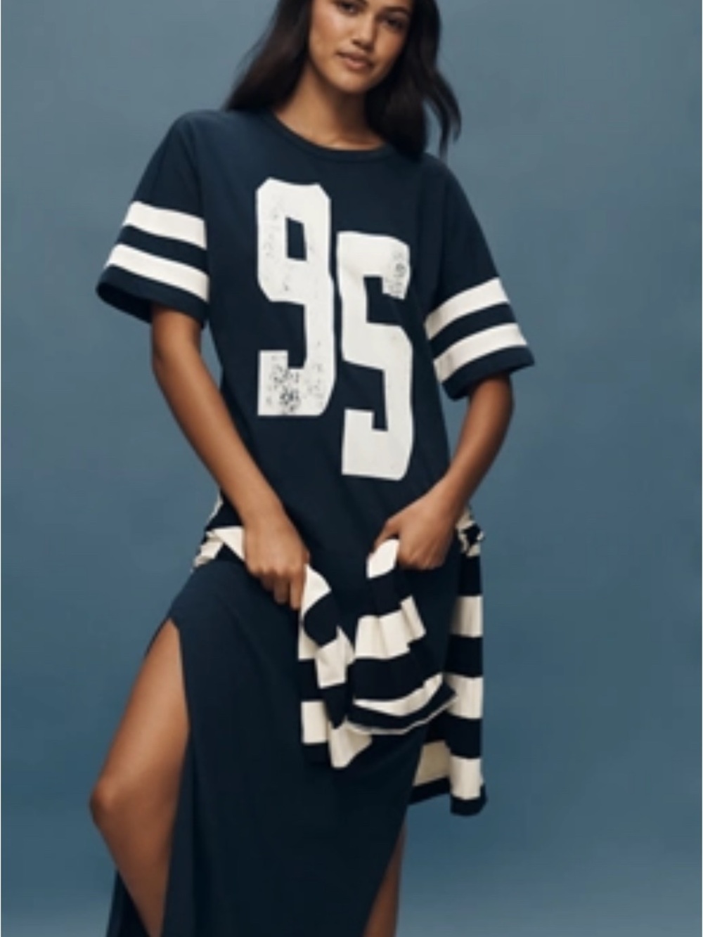 Daily practice graphic T-shirt Midi Dress -XS